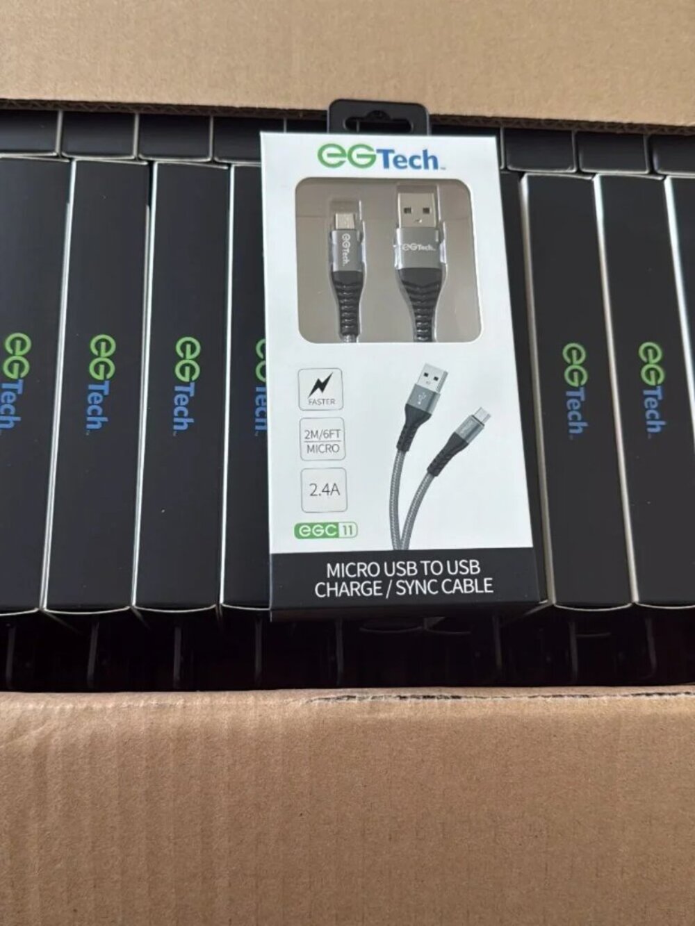 Brand new, unopened EGTech Micro USB to USB Charge and Sync Cable